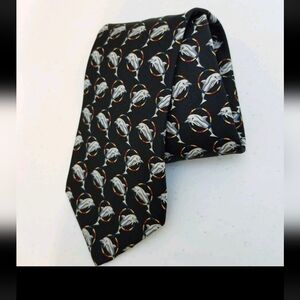 Brooks Brothers Men's Silk Tie Dolphins Hoop 55 In Classic